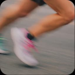 Runner in motion