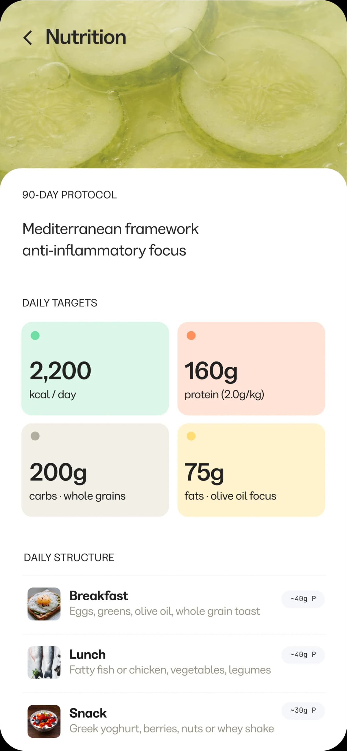 Nutrition detail