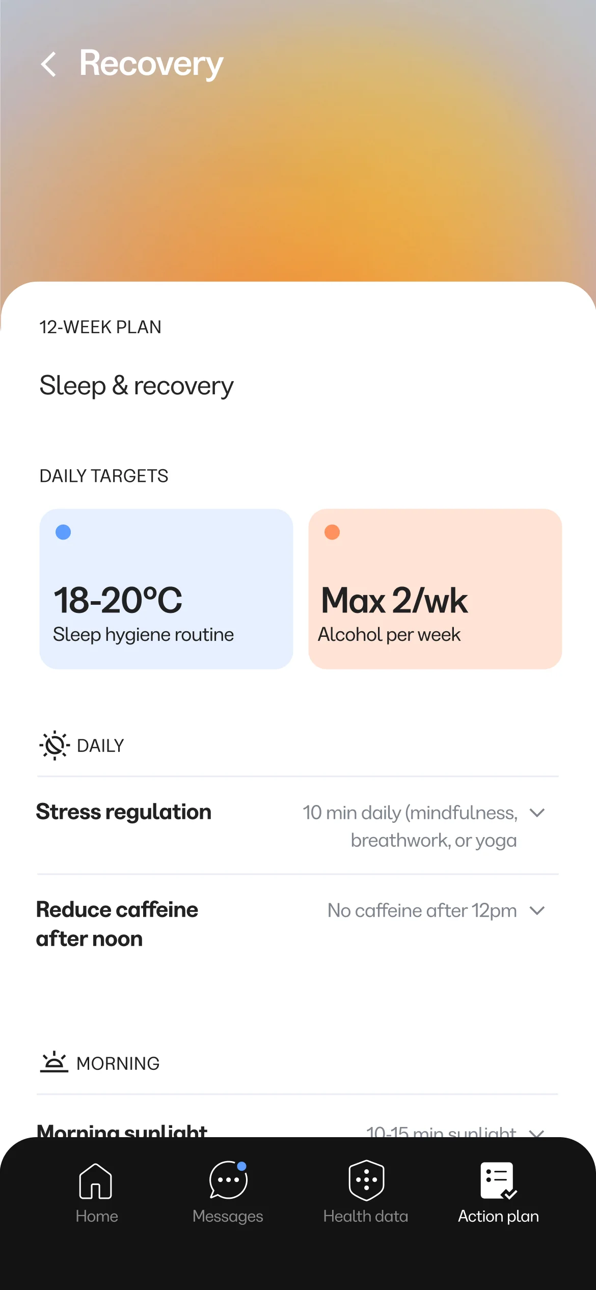 Recovery detail